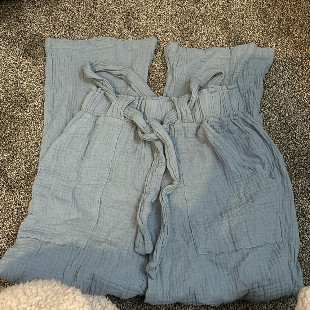 Tie paper bag pants